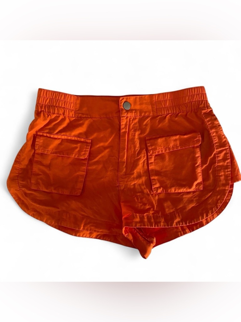 Orange Mini Shorts